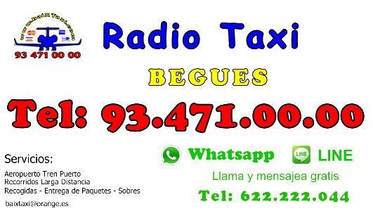 taxi begues aeropuerto